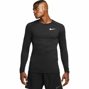 Nike NP TOP WARM LS CREW Tricou cu mânecă lungă bărbați, negru, mărime imagine