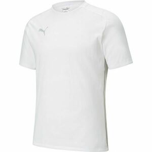 Puma TEAMCUP CASUALS TEE Tricou fotbal, alb, mărime imagine