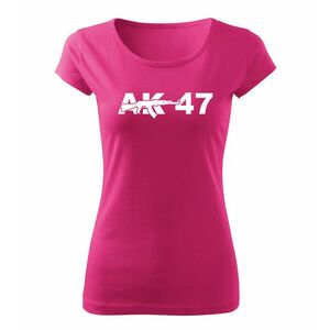 DRAGOWA tricou de damă ak47, roz150g/m2 imagine