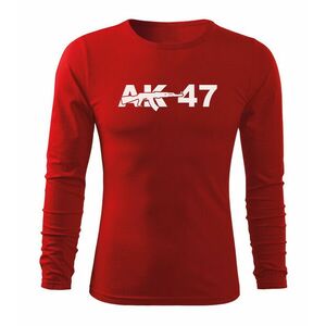 DRAGOWA Fit-T tricou cu mânecă lungă ak47, rosu 160g/m2 imagine