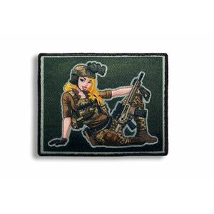 PATCH WOVEN PINUP GIRL NAVY SEAL imagine
