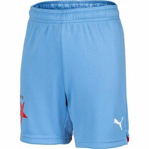 Puma SKS AWAY SHORTS JR Pantaloni scurți de fotbal băieți, albastru deschis, mărime imagine