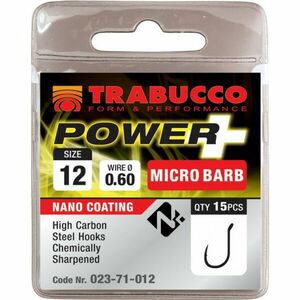 Carlige Trabucco Power, Micro-Barbless, 15 buc (Marime Carlige: Nr. 16) imagine