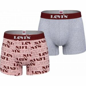Levi's® MEN LEVIS LOGO AOP BOXER BRIEF 2P Boxeri bărbați, roz, mărime imagine