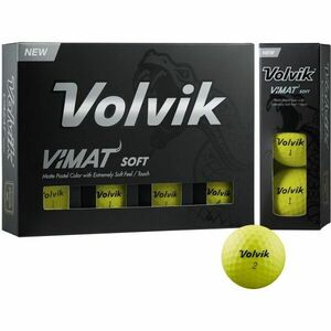 VOLVIK VIMAT 12 ks Mingi de golf, galben, mărime imagine