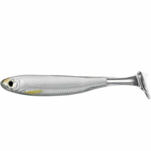 Shad Livetarget Slowroll Shiner Paddle Tail, culoare Silver-Pearl, 10cm, 4buc imagine