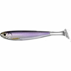 Shad Livetarget Slowroll Shiner Paddle Tail, culoare Silver-Purple, 12.5cm, 3buc imagine
