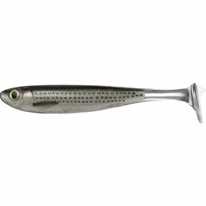 Shad Livetarget Slow-Roll Mullet Paddle Tail, culoare Silver- Black, 10cm, 4buc imagine