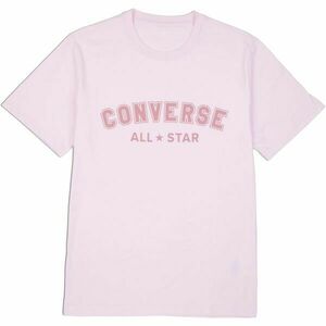 Converse CLASSIC FIT ALL STAR SINGLE SCREEN PRINT TEE Tricou unisex, roz, mărime imagine