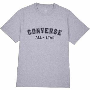 Converse CLASSIC FIT ALL STAR SINGLE SCREEN PRINT TEE Tricou unisex, gri, mărime imagine