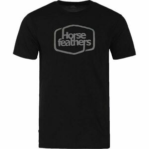 Horsefeathers ROOTER TECH T-SHIRT Tricou bărbați, negru, mărime imagine