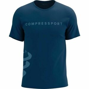 Compressport LOGO SS TSHIRT Tricou sport bărbați, albastru, mărime imagine