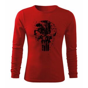 DRAGOWA Fit-T tricou cu mânecă lungă Frank The Punisher, rosu 160g/m2 imagine