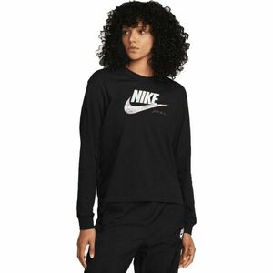 Nike NSW TEE OC 1 LS BOXY Tricou cu mânecă lungă femei, negru, mărime imagine