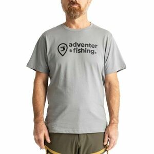 ADVENTER & FISHING COTTON SHIRT Tricou bărbați, gri, mărime imagine