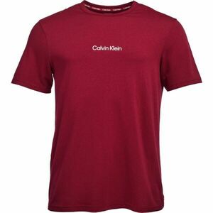 Calvin Klein S/S CREW NECK Tricou de bărbați, vișiniu, mărime imagine