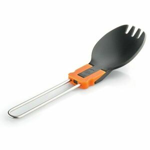 GSI FOLDING FOON Tacâm pliabil lingură, furculiță, negru, mărime imagine