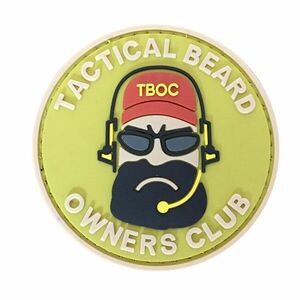 WARAGOD Petic 3D Tactial Beard Oweners Club 6cm imagine