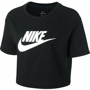 Nike NSW TEE ESSNTL CRP ICN FTR W Tricou de damă, negru, mărime imagine