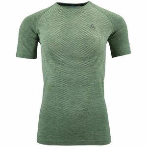 Odlo W CREW NECK S/S ESSENTIAL SEAMLESS Tricou de alergare femei, verde, mărime imagine
