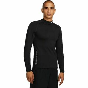 Nike TOP WARM LS MOCK Tricou sport bărbați, negru, mărime imagine