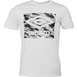 Umbro CAMO BOX LOGO GRAPHIC TEE Tricou pentru bărbați, alb, mărime imagine