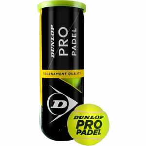 Dunlop PRO PADEL 3PET Mingi padel, galben, mărime imagine