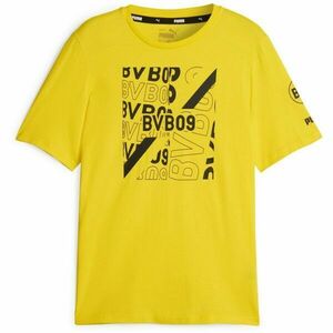 Puma BVB FTBLCORE GRAPHIC TEE Tricou de bărbați, galben, mărime imagine