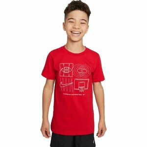 Nike DF TEE CULTURE OF BBALL Tricou de băieți, roșu, mărime imagine