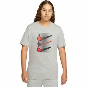 Nike NSW TEE 12MO SWOOSH Tricou pentru bărbați, gri, mărime imagine