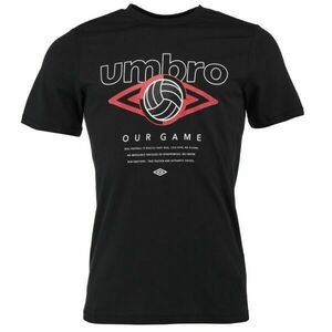 Umbro FW RETRO FOOTVALL GRAPHIC TEE Tricou pentru bărbați, negru, mărime imagine