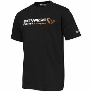Tricou Savage Gear Signature Logo Black Ink (Marime: XL) imagine
