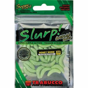 Vierme artificial Trabucco Slurp Bait, Fluo, 2cm, 30 buc imagine