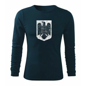 DRAGOWA Fit-T tricou cu mânecă lungă Emblema nationala, albastru închis imagine