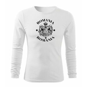 DRAGOWA Fit-T tricou cu mânecă lungă Suveranitate, alb imagine