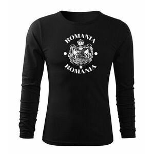 DRAGOWA Fit-T tricou cu mânecă lungă Suveranitate, negru imagine