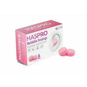 Dopuri de urechi din silicon HASPRO 6P, roz imagine