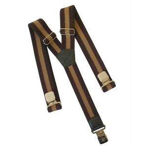 Clip pentru bretele pantaloni Natur Stripes, maro imagine