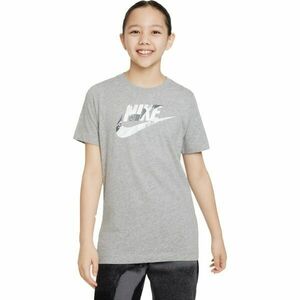 Nike NSW TEE CLUB CAMO Tricou pentru fete, gri, mărime imagine