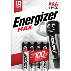Baterii alcaline Energizer MAX AAA/E92 4 buc imagine