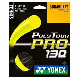 Yonex POLY TOUR PRO 130 Racordaj tenis, galben, mărime imagine