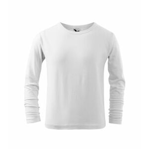 Tricou cu mânecă lungă pentru copii Malfini Fit-T LS, alb imagine