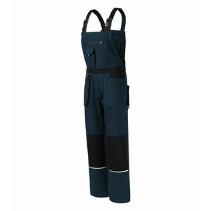 Pantaloni de lucru pentru bărbați cu bretele Rimeck Woody, albastru închis imagine