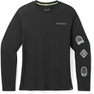Smartwool OUTDOOR PATCH GRAPHIC Tricou pentru bărbați, negru, mărime imagine