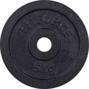 Fitforce DISC GREUTATE 5KG NEGRU 30MM Disc greutăți, negru, veľkosť 5 KG imagine