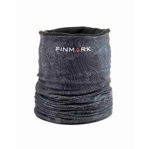 Finmark Multifunkční šátek s flísem Fular multifuncțional, gri închis, mărime imagine