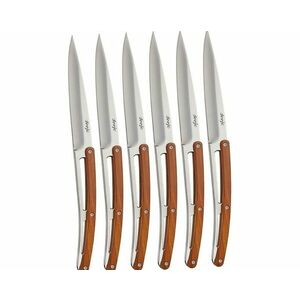 Set de 6 cuțite Deejo cu lamă lucioasă coralwood imagine