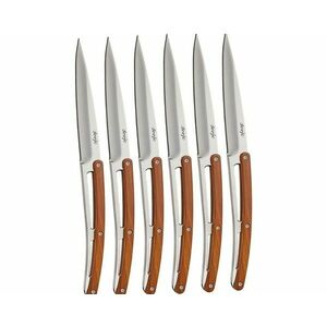 Set de 6 cuțite Deejo Table lucioase coralwood lamă ascuțită imagine
