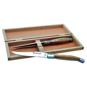 Set de cuțite de friptură Laguiole DUB127 cu mâner din lemn de ienupăr imagine