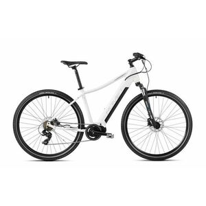 Bicicleta electrica de trekking femei Romet Orkan 1 D MM Alb/Argintiu 2023 imagine